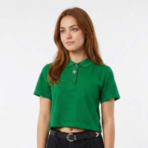 Crop Camisero Brigitte - verde perico