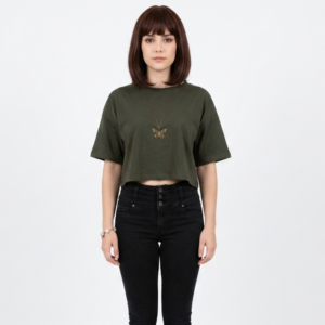 Crop Boxy Cristina - verde militar